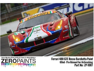 Ferrari 488 Gte (Af Corse) Rosso Barchetta Red Paint - image 2