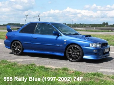 1041 Subaru 555 Rally Blue (1997-2002) 74f Matt - image 1