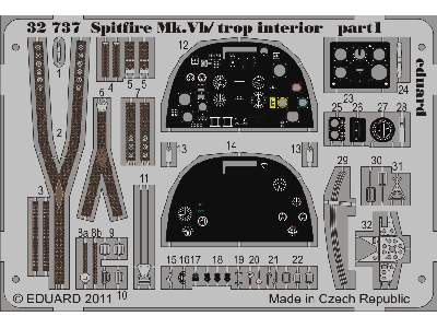 Spitfire Mk. Vb/  trop interior S. A. 1/32 - Hobby Boss - image 2