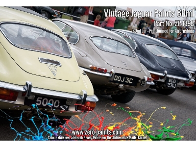 1398-cream Vintage Jaguar Paints (E Type Etc.) - Cream White - image 2