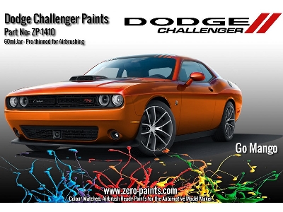 1410-mango Dodge Challenger Paints - Go Mango - image 1