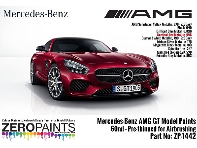 1442 Mercedes Amg Gt Cardinal Red Matt - image 1