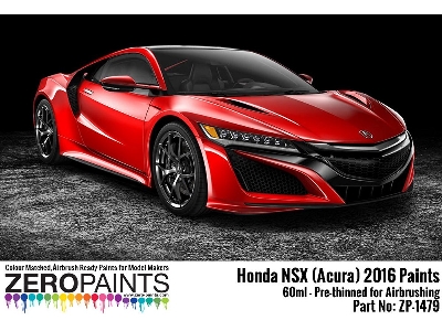 1479-curva Honda Nsx (Acura) 2016 Paints - Curva Rosso Racing Red (R559 Solid) - image 1