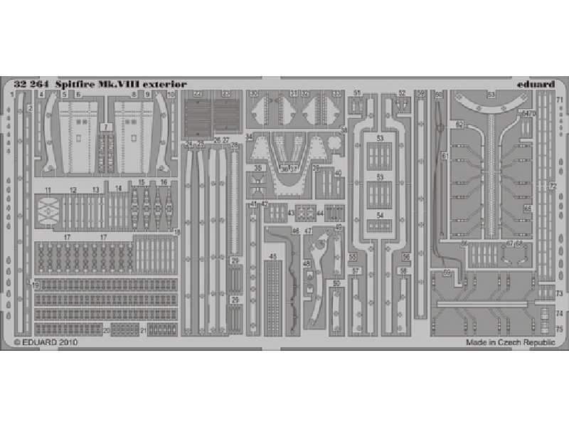 Spitfire Mk. VIII exterior 1/32 - Tamiya - image 1