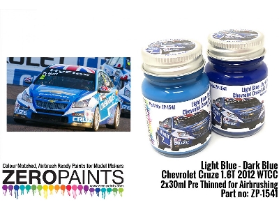 1541 Chevrolet Cruze 1.6t 2012 Wtcc - Light Blue, Dark Blue Set - image 1