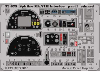 Spitfire Mk. VIII interior S. A. 1/32 - Tamiya - image 1