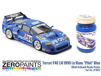 1672 Ferrari F40 Lm 1995 Le Mans - 'pilot' Blue - image 1