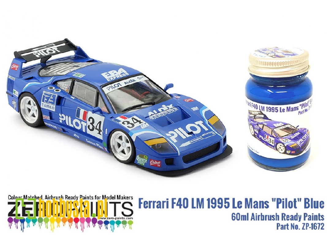 1672 Ferrari F40 Lm 1995 Le Mans - 'pilot' Blue - image 1