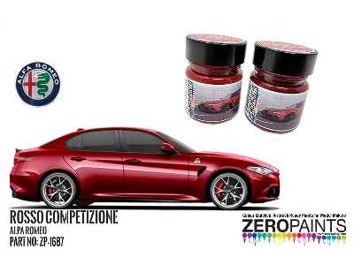 1687 Alfa Romeo - Guilia Quadrifoglio 361/B Rosso Competizione Set - image 1