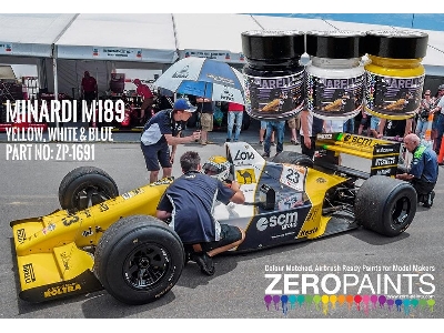 1691 Minardi M189 - Yellow, White And Blue Set - image 1