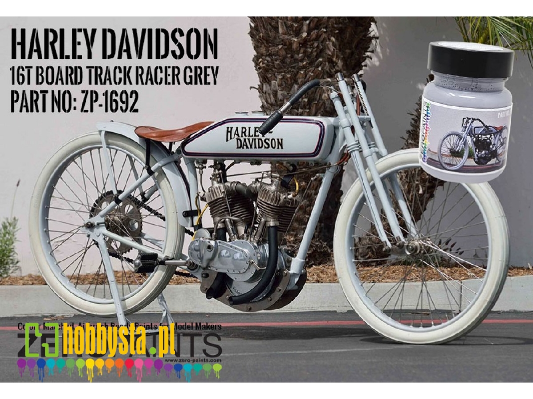 1692 Harley Davidson - 16t Board Track Racer Grey - image 1 1692 Harley Davidson - 16t Board Track Racer Grey - image 1