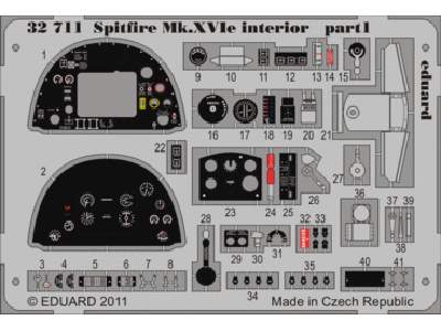 Spitfire Mk. XVIe interior S. A. 1/32 - Tamiya - image 1