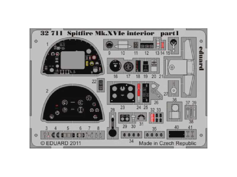 Spitfire Mk. XVIe interior S. A. 1/32 - Tamiya - image 1