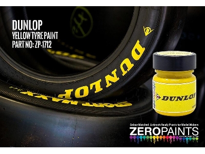 1712 Dunlop Tyre Yellow - image 1