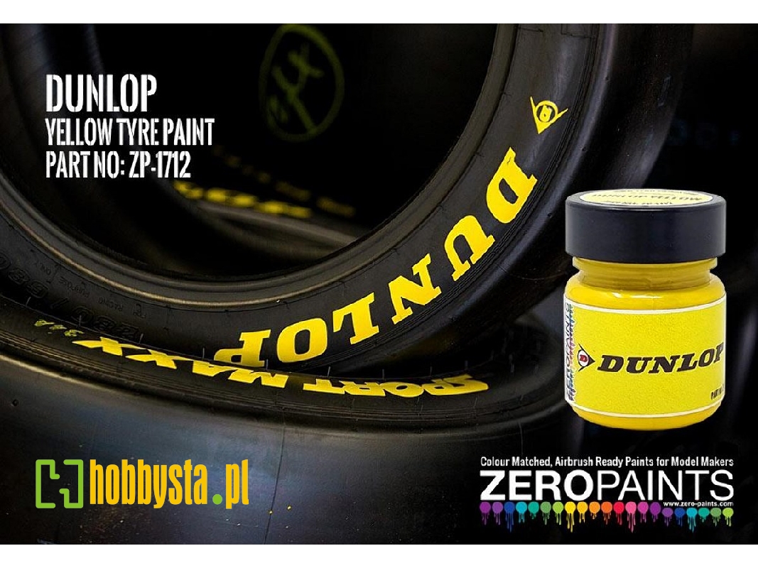 1712 Dunlop Tyre Yellow - image 1 1712 Dunlop Tyre Yellow - image 1