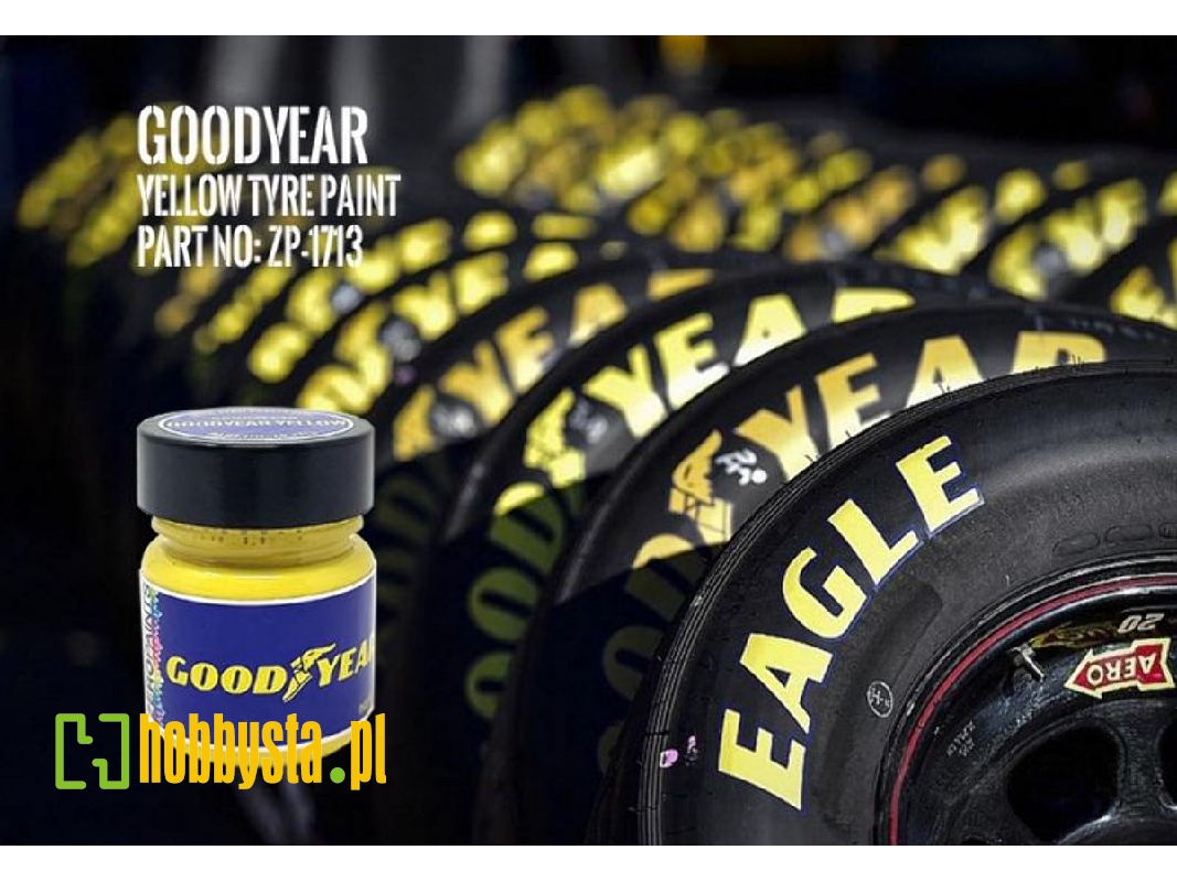 1713 Goodyear Yellow Tyre Paint - image 1