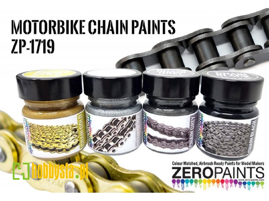 1719 Black Motorbike Chain Paints - image 1