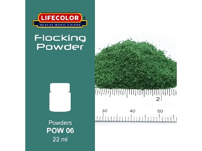 Pow06 - Full-blown Green Flocking Powder - image 1