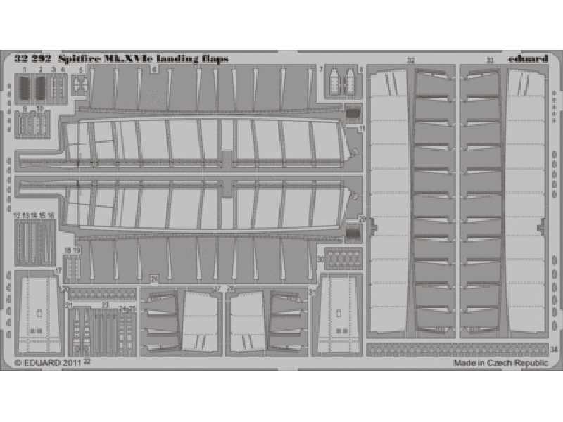 Spitfire Mk. XVIe landing flaps 1/32 - Tamiya - image 1