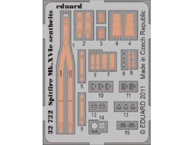 Spitfire Mk. XVIe seatbelts 1/32 - Tamiya - image 1