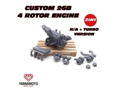 Custom 26b - 4 Rotor Engine N/A And Turbo Version - 2 In 1 Pro Kit - image 1