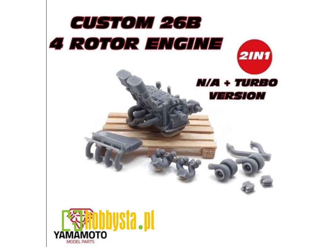 Custom 26b - 4 Rotor Engine N/A And Turbo Version - 2 In 1 Pro Kit - image 1