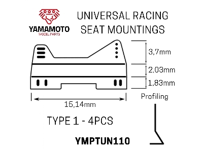 Universal Racing Seat Mountings - Type 1 (4pcs) - image 2