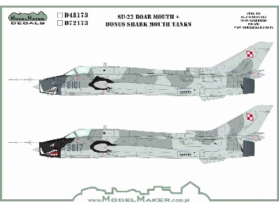 Su-22 Boar Mouth And Bonus Shark Mouth Tanks - image 1