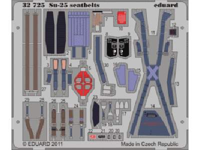 Su-25 seatbelts 1/32 - Trumpeter - image 1