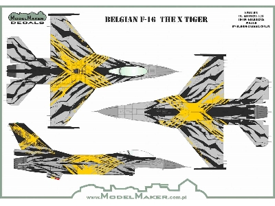 Belgian F-16 The X Tiger (Decals And Masks Set) - image 1