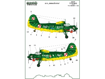 An-2 'wiedeńczyk' (Decals And Masks Set) - image 1