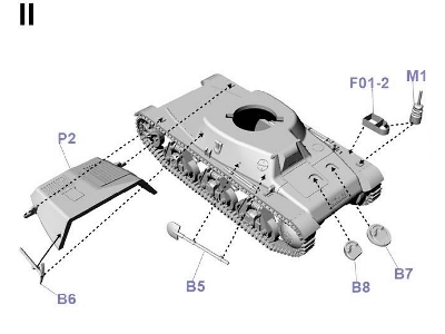 French Hotchkiss H35 light command tank with a 37 mm SA38 gun - image 3