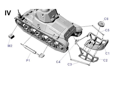 French Hotchkiss H35 light command tank with a 37 mm SA38 gun - image 5