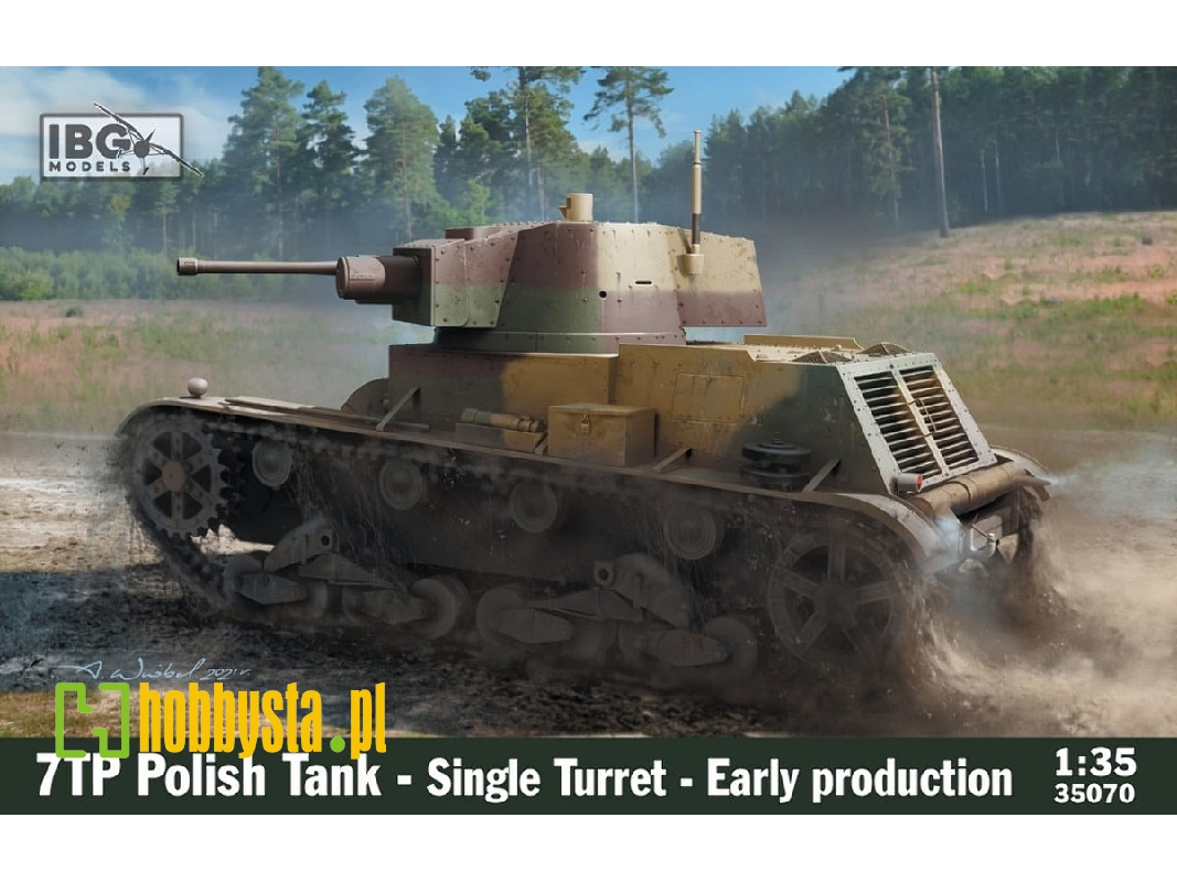 7TP Polish Tank Single Turret - Early Production - image 1
