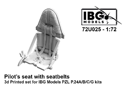 Pilot's Seat with Seatbelts for PZ P.24A/B/C/G - image 1
