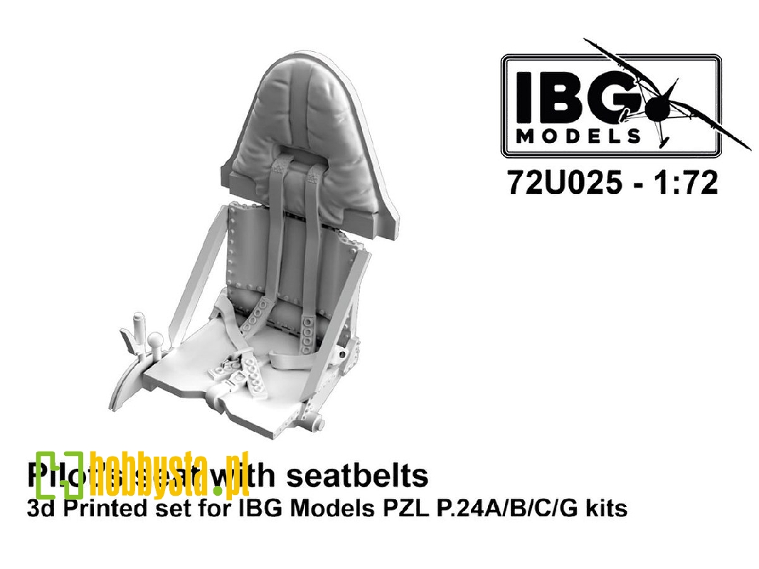 Pilot's Seat with Seatbelts for PZ P.24A/B/C/G - image 1