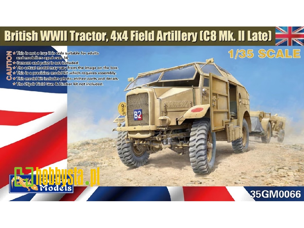 British Wwii Tractor, 4x4 Field Artillery (Morris C8 Mk. Ii Late) - image 1