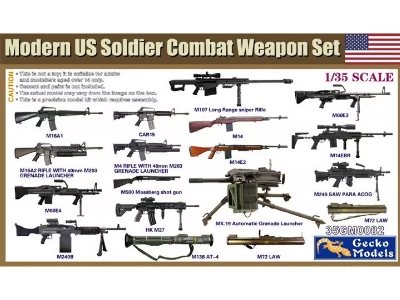 Modern Us Soldier Combat Weapon Set - image 1