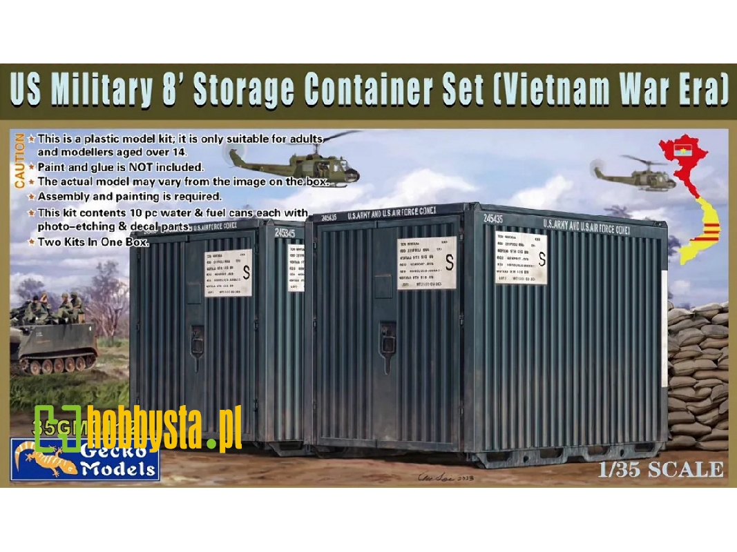 Us Military 8's Storage Container Set (Vietnam War Era) - image 1