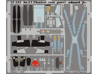 Su-27 Flanker seat 1/32 - Trumpeter - image 1