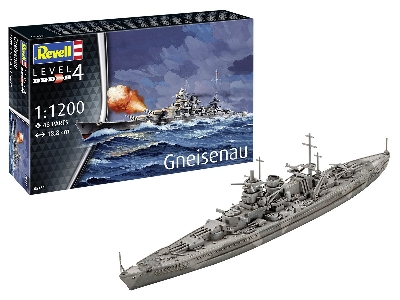 Battleship Gneisenau Model Set - image 1