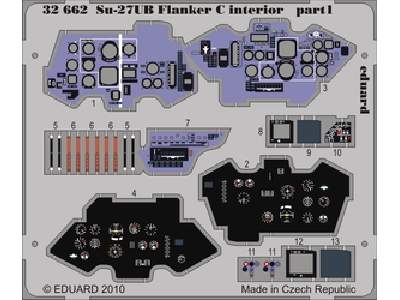 Su-27UB Flanker C interior S. A. 1/32 - Trumpeter - image 1