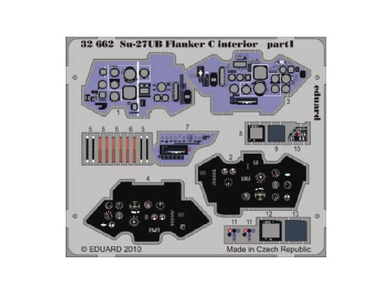 Su-27UB Flanker C interior S. A. 1/32 - Trumpeter - image 1