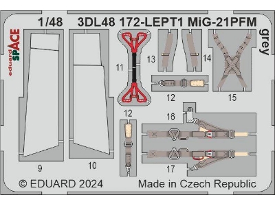 MiG-21PFM grey SPACE 1/48 - EDUARD - image 2