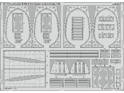 Lancaster B Mk. III Dambuster undercarriage 1/48 - HONG KONG MODELS - image 1