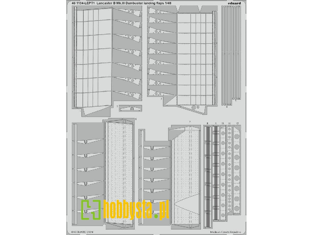 Lancaster B Mk. III Dambuster landing flaps 1/48 - HONG KONG MODELS - image 1