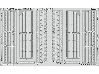 Lancaster B Mk. III Dambuster landing flaps 1/48 - HONG KONG MODELS - image 2