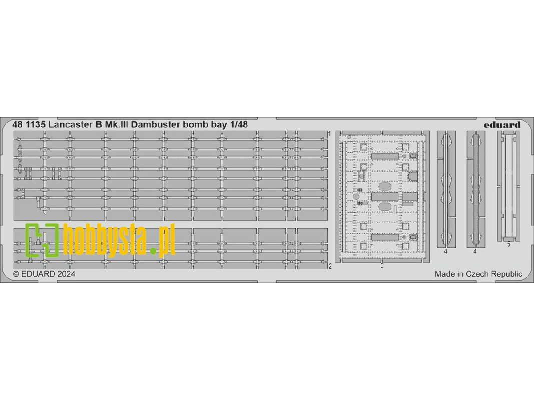 Lancaster B Mk. III Dambuster bomb bay 1/48 - HONG KONG MODELS - image 1