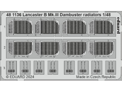 Lancaster B Mk. III Dambuster radiators 1/48 - HONG KONG MODELS - image 1