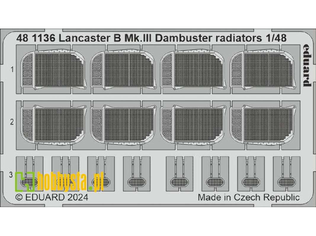 Lancaster B Mk. III Dambuster radiators 1/48 - HONG KONG MODELS - image 1
